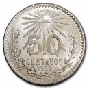 1939-M Mexico Silver 50 Centavos BU
