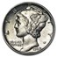 1939 Mercury Dime AU