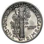 1939 Mercury Dime AU