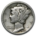 1939 Mercury Dime Good/VF