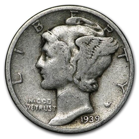 1939 Mercury Dime Good/VF 1939 Mercury Dime Good/VF