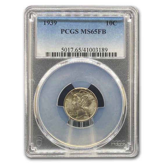 1939 Mercury Dime MS-65 (FB) PCGS 1939 Mercury Dime MS-65 (FB) PCGS