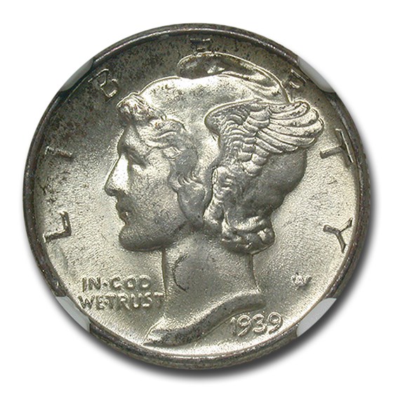 1939 Mercury Dime MS-67+ NGC 1939 Mercury Dime MS-67+ NGC