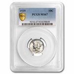 1939 Mercury Dime MS-67 PCGS