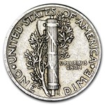 1939 Mercury Dime XF