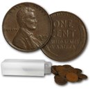 1939-S Lincoln Cent 50-Coin Roll Avg Circ