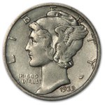 1939-S Mercury Dime XF
