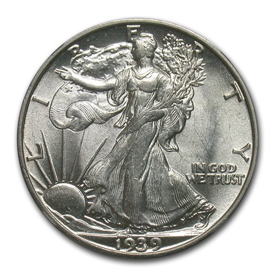1939-S Walking Liberty Half Dollar AU-58 NGC 1939-S Walking Liberty Half Dollar AU-58 NGC