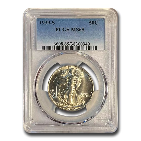 1939-S Walking Liberty Half Dollar MS-65 PCGS