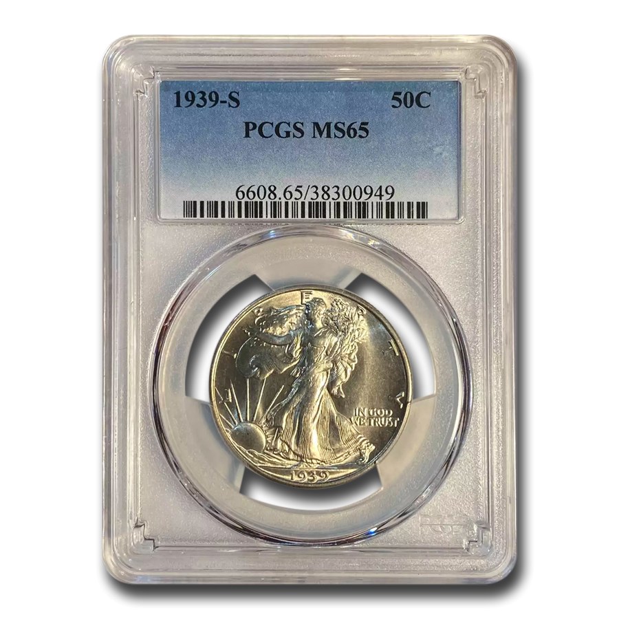 1939-S Walking Liberty Half Dollar MS-65 PCGS
