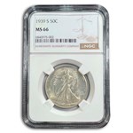 1939-S Walking Liberty Half Dollar MS-66 NGC