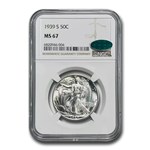 1939-S Walking Liberty Half Dollar MS-67 NGC CAC