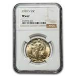 1939-S Walking Liberty Half Dollar MS-67 NGC