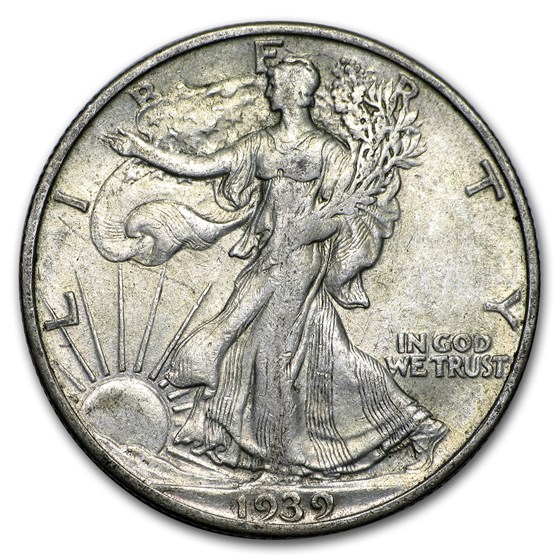 1939-S Walking Liberty Half Dollar XF