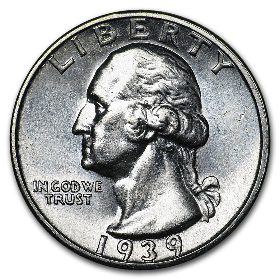 1939-S Washington Quarter AU