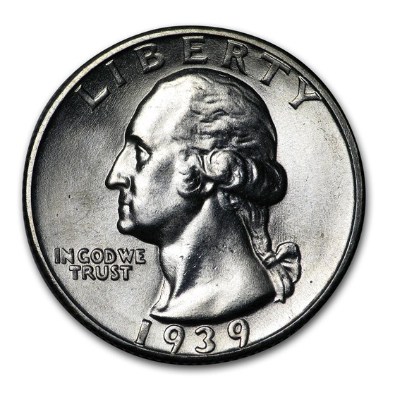 1939-S Washington Quarter BU 1939-S Washington Quarter BU