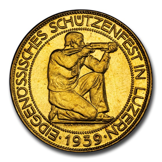 1939 Switzerland Gold 100 Francs MS-66 PCGS 1939 Switzerland Gold 100 Francs MS-66 PCGS