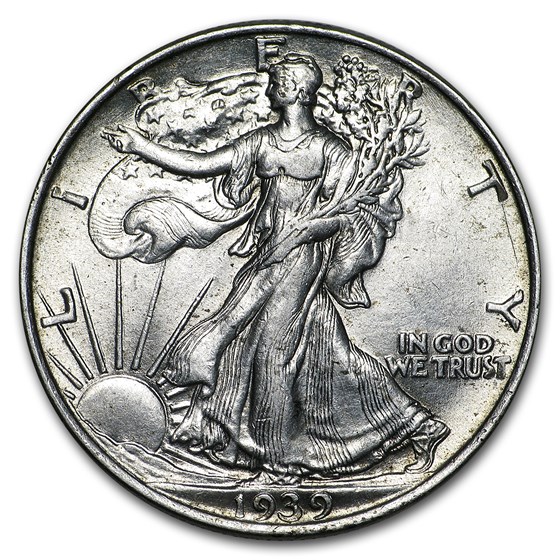 1939 Walking Liberty Half Dollar AU 1939 Walking Liberty Half Dollar AU
