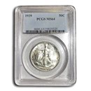 1939 Walking Liberty Half Dollar MS-64 PCGS