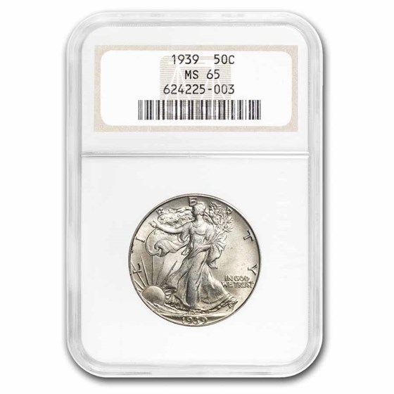 1939 Walking Liberty Half Dollar MS-65 NGC 1939 Walking Liberty Half Dollar MS-65 NGC