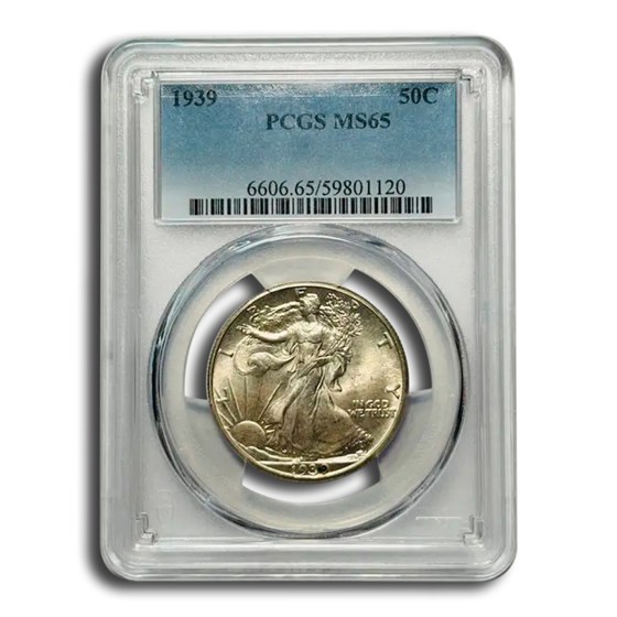 1939 Walking Liberty Half Dollar MS-65 PCGS