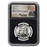 1939 Walking Liberty Half Dollar MS-67+ NGC (Black Core, Castle)
