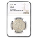 1939 Walking Liberty Half Dollar MS-67 NGC