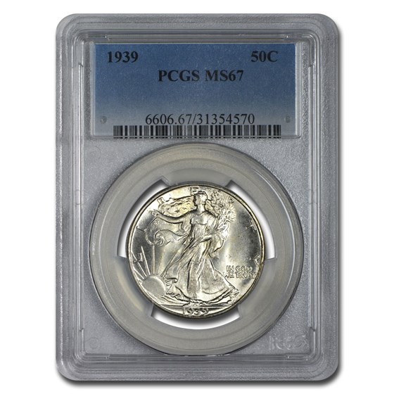 1939 Walking Liberty Half Dollar MS-67 PCGS