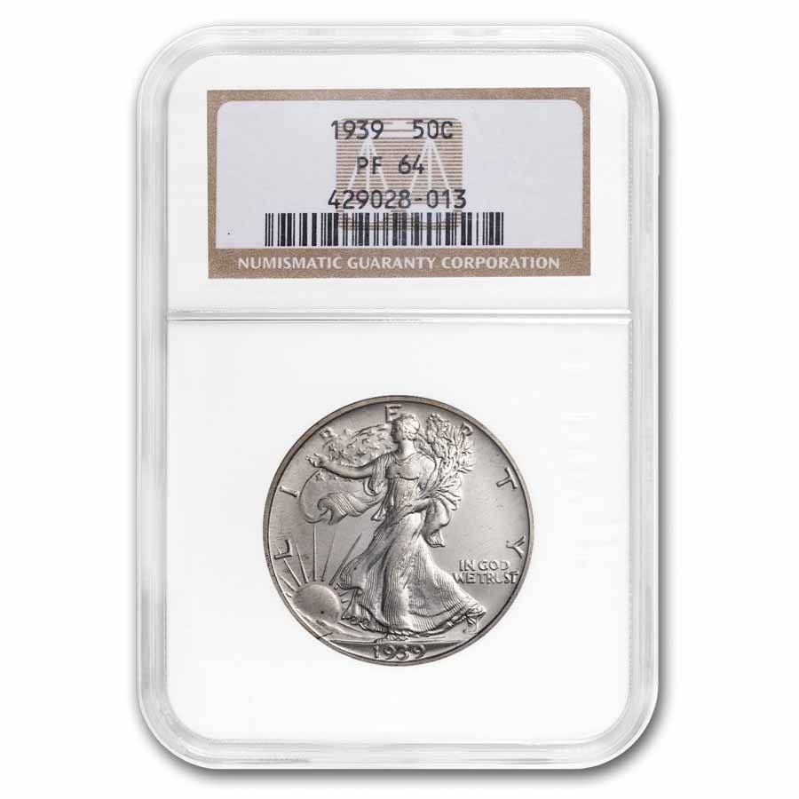 1939 Walking Liberty Half Dollar PF-64 NGC