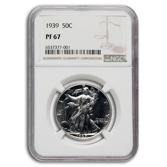 1939 Walking Liberty Half Dollar PF-67 NGC 1939 Walking Liberty Half Dollar PF-67 NGC