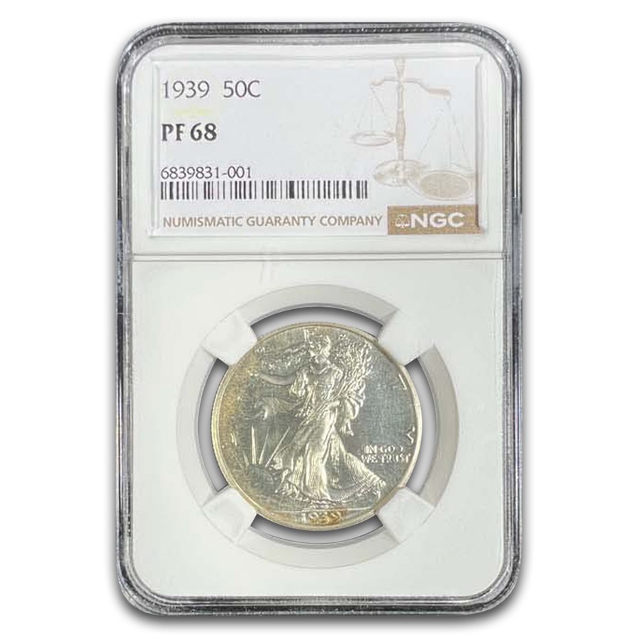 1939 Walking Liberty Half Dollar PF-68 NGC