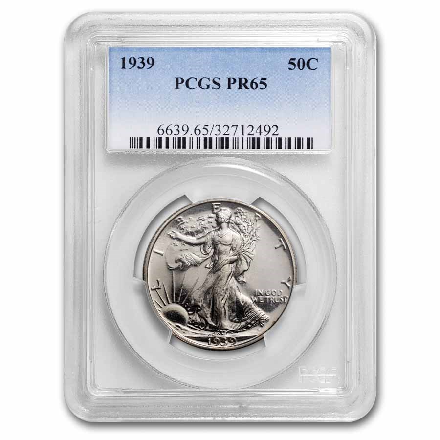 1939 Walking Liberty Half Dollar PR-65 PCGS
