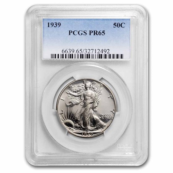 1939 Walking Liberty Half Dollar PR-65 PCGS 1939 Walking Liberty Half Dollar PR-65 PCGS
