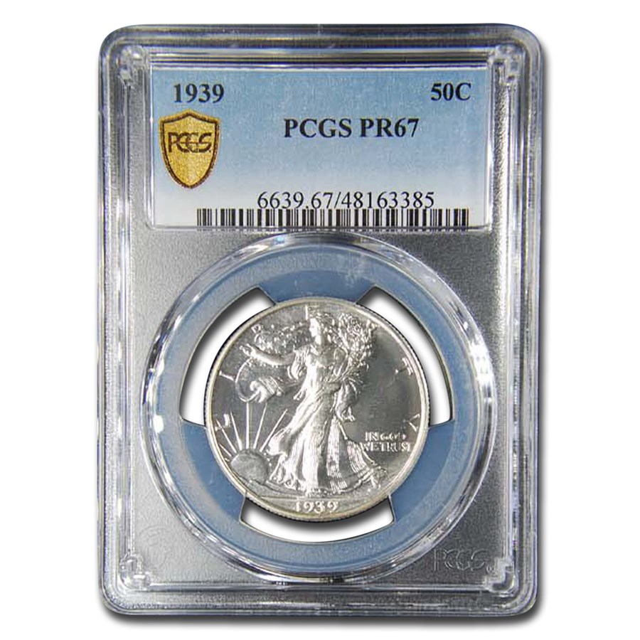 1939 Walking Liberty Half Dollar PR-67 PCGS