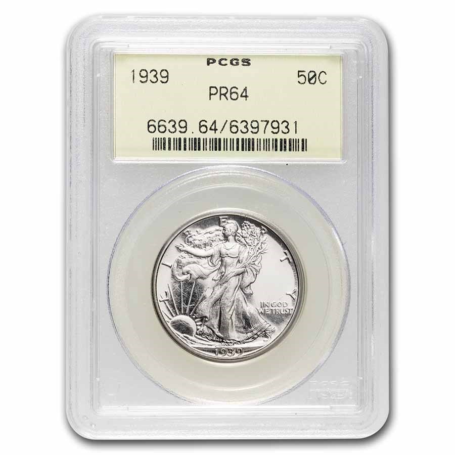 1939 Walking Liberty Half Dollar Proof-64 PCGS