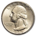 1939 Washington Quarter MS-66 PCGS
