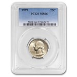 1939 Washington Quarter MS-66 PCGS