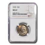 1939 Washington Quarter MS-67 NGC