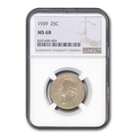 1939 Washington Quarter MS-68 NGC