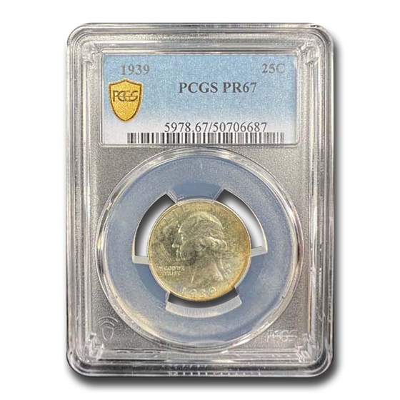 1939 Washington Quarter PR-67 PCGS 1939 Washington Quarter PR-67 PCGS