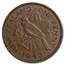 1940-1947 New Zealand Bronze 1 Penny Tui Bird George VI Avg Circ