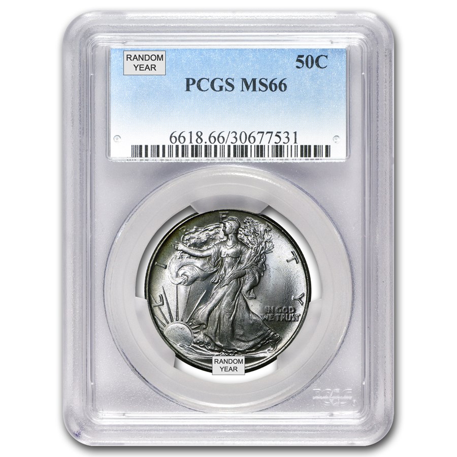 1940-1947 Walking Liberty Half-Dollar MS-66 PCGS (Random)