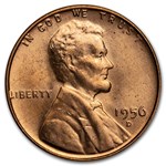 1940-1958 Wheat Cent 50-Coin Rolls BU (Red)
