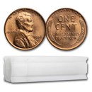 1940-1958 Wheat Cent 50-Coin Rolls BU (Red)
