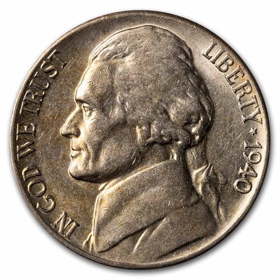 1940-D Jefferson Nickel AU