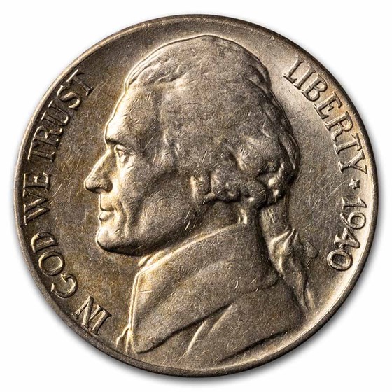 1940-D Jefferson Nickel AU 1940-D Jefferson Nickel AU
