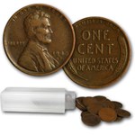 1940-D Lincoln Cent 50-Coin Roll Avg Circ