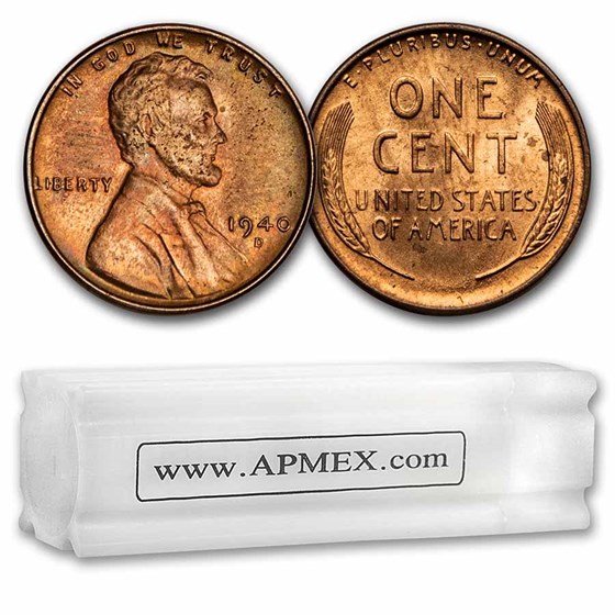 1940-D Lincoln Cent 50-Coin Roll BU 1940-D Lincoln Cent 50-Coin Roll BU