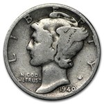 1940-D Mercury Dime Good/VF