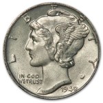 1940-D Mercury Dime XF